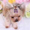 Dog Apparel 10pcs Portable Bone Shape Cute Colorful Pet Hair Accessories Clip Headwear Hairpin