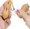 Peapod Fidget Toy Squeeze A Bean Edamame Pea Schlüsselanhänger Schlüsselanhänger Extrusion Sojabohne Tactile Feeling Release Pressure Zubehör
