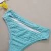 2024 neue Spezielle Stoff Dot Tuch Blau Ein Stück Badeanzug Bikini Sexy Strap Bikini Frauen