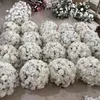 Party Decoration No The Stand60Cm Diameter Flowers Row Pink Purple Table Runner Floral Arrangement Artificial Flower Ball Drop Deliver Dh6S1