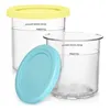 Storage Bottles 2Pcs Ice Cream Pints For NC300/NC299AMZ/NC301i Containers Cup Reusable Freezer Tubs Homemade Bowls