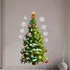 Wall Stickers Christmas PVC Large Tree Star Sticker Removable Decal Home Decor For Living Room