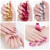 Vernis à ongles miroir métallique 18ml, vernis à ongles argenté, vernis à ongles à paillettes, outils de maquillage à séchage rapide