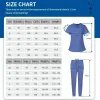 medical Scrubs Set Women Men Doctor Nurse Uniform Beauty Sal Phcy Workwear Operating Room Clothes Hospital Dental Overalls Z0K8#