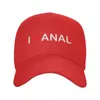 Casquettes de baseball Punk unisexe I Love Anal, casquette de Baseball pour adultes, chapeau de papa réglable pour hommes et femmes, chapeaux d'extérieur à rabat d'été