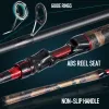 Combo Sougayilang Spinning Hengel Combo 2.1m Koolstofvezel Hengel en Spinning Reel Max Drag 8kg Hengel en Reel Set