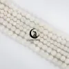 Zhe ying Natural Sri Lanka Moonstone Perles lisses de guérison ronde Perles de pierre précieuse pour les bijoux faisant des bornes de bricolage Bracelets 15 "