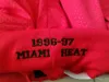 Mens''Miami''heat''Authentic Shortsバスケットボールレトロメッシュ刺繍されたカジュアルアスレチックジムチームショーツ16