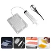 Lepels Caviar Dispenser Plastic Roe Saus Moleculaire gastronomie Gereedschap Maker Keukenferificatie Moedig Handgereedschap