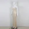 Runway Dresses 2024 Ladies Sexy Shiny Rhinestone Sling Lace Gauze Mini Dress Wedding Birthday Celebration Party Clothing Wholesale