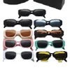 Designerskie okulary przeciwsłoneczne dla kobiet mężczyźni okulary gogle gogle na plaży okulary przeciwsłoneczne Man Kobieta 9 kolorów Opcjonalna trójkątna podpis z oryginalnym pudełkiem