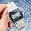 Zegarek zegarków Nowy zespół F91W Waterproof Digital Stali Stael Sports Watches Men Men Luksusowe zegarki na nadgarstki elektroniczne Zegar 24329