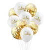 Party Decoration Oh Baby Gold Dot Disposable Tableware Set Boy Girl Shower Favor Gender Reveal Balloon Banner Kids Birthday Drop Deliv Dhweq