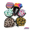 Smyckeslådor 14 Styles Neoprene Waterproof Zipping Coin Pouch Mask Holder Earbud Case With Keyring Earphone For ADT Kids Drop Delivery DHQC1