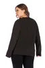 Новинка 2022 года, женская весенне-осенняя блузка больших размеров для женщин, рубашка большого размера с рукавами Lg, топы с украшением в виде ягодиц 3XL 4XL 5XL 6XL s6YS #
