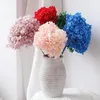 Fleurs décoratives d'hortensia séchées conservées, Arrangement de fleurs de mariage, cadeau de fête de noël, accessoires de décoration Po