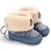 Bottes bébé bébé enfant en bas âge chaud semelle souple berceau coton chaussures enfants garçons filles hiver antidérapant fourrure de neige 0-18M