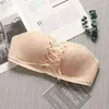 Soutien-gorge antidérapant en dentelle, haut tubulaire sans couture, petite poitrine, Push-Up réglable, sous-vêtements sexy pour femmes