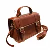 Borsa da donna vintage piccola borsa a tracolla femminile in pelle pu da donna Totes ragazza borse menger bolsas femininas cartelle marroni b6QS #