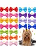 Abbigliamento per cani 20 pezzi Fiocchi per capelli per cuccioli di gatto con elastici Accessori per toelettatura per forniture per cani di piccola taglia