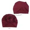 Beanie/Skull Caps Big Flower Turban Bonnet Women Muslim Hijab Ladies Bandana Chemo Cap African Hat Wedding Party Headpiece T Dhgarden Dh5Mg