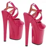 Dance Shoes Model Shows Wome Fashion 20CM/8inches PU Upper Platform Sexy High Heels Sandals Pole 270