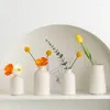 Vases 1PC White Mini Ceramics Vase Ceramic Flower Solid For Creative Bottle Home Wedding Party Table Decor