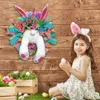 Fiori decorativi Pasqua BuWreath BuEars Ghirlande primaverili elettriche fatte a mano con gambe oscillanti senza batteria