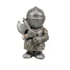 Garden Decorations Knight Guard Medieval Sword Warrior Harts Ornament Dwarf Soldier Home Yard Dekoration Desktop Staty