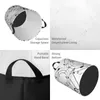 Laundry Bags Foldable Basket For Dirty Clothes Music Notes Print Storage Hamper Kids Baby Home Organizer