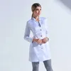 Centre de soins pour animaux de compagnie Personnel féminin Uniformes de travail Hôpital de beauté Femmes Vêtements de travail Clinique Persal Femmes Infirmière Lg Manteaux blancs t3ON #