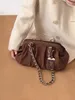 Сумка на плечо в виде ракушки 2023 Fi Trend с металлическим каркасом и магнитной пряжкой, вечерняя женская сумка, роскошный дизайн, сумка через плечо 60n9 #