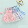 Girls Dresses Ma Baby 6M-4Y Toddler Infant Kid Dress Floral Print Tle Tutu Party Birthday Holiday For Summer Costume Drop Delivery Kid Dhksg