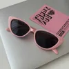 Sunglasses New Pink Womens Cat Eye Sunglasses Retro Senior Sunglasses Mens Sun Protection Fashion Glasses Luxury Brand Design Uv400 J240330