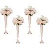 Party Decoration Tall 65 cm till 100cmgold Metal Trumpet Floral Vase Flower Stand för bordets centrum Guld 444 Drop Delivery Home Garde Dhdoe