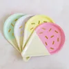 Disposable Dinnerware 48 Pcs Ice Cream Tray Party Tableware Birthday Decoration Paper Wedding Supplies Plates Summer