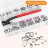 Single Ear Hose Clamp 6331Mm Stepless Bundle Crimp Pliers For Fixing Pipes And Automobiles Easy Install 120PCS 240322