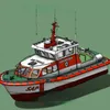 118 Bootsmodellbausatz Offshore SAR Rescue Handmontierte Fernbedienung im Maßstab Nautical 240319