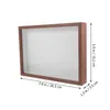 Ramar Display Frame Vintage Wood Flower Embansed Office Decore Case Po Wood Shadow Boxes Fall