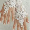 ladies Bridal Lace Gloves Short Fingerl Ivory White Fr Guant Mittens Black Transparent Vintage Wedding Accories u20V#