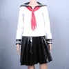 Kvinna Sexig skoluniform Sailor Uniforms PVC LG Sleeve Japanese School Uniform 3st/Set Anime School Girl Uniform G3QA#