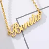 Custom Name Necklaces For Women Men Stainless Steel Customized Necklace Pendant Male Female Personalized Neck Chain Jewelry Gift 240321