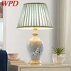 Table Lamps WPD Contemporary Ceramics Lamp American Luxurious Living Room Bedroom Bedside Desk Light El Engineering Decorative