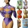 7 couleurs Drag Queen Outfit Femmes Rhinestes Stretch Body Sexy Pole Dance Vêtements Dj DS Gogo Dancer Costume Rave Wear 7761 b0zo #