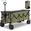 Camp Furniture Sekey Chariot pliable pliable de 48 L avec capacité de poids de 440 lb Chariot de jardin utilitaire pliable robuste de 300 L YQ240330