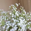 الزهور الزخرفية الأطفال الاصطناعية التنفس نباتات الغجر المزيفة لحفل الزفاف ديكور حفلة