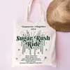 Bolsa de ombro de lona com padrão Sugar Rush Ride, bolsa txt kpop, Tomorrow By Together impressão em tela j5tT #