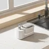 Płyn mydełka dozownik ratująca przestrzeń zlewozmywakowe zlew do uzupełniania naczynia do uzupełniania z gąbką przeciwpoślizgową bazą do domu łatwa