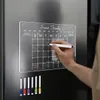 Magnetic Whiteboard Sticking Week Plan Set keuken koelkast planning tabel eenvoudig zwart en wit prikbord 240416