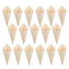 Disposable Cups Straws 150 Pcs Wooden Egg Roll Container Mini Ice Cream Cones Compact Wedding Small Dessert Delicate Accessory